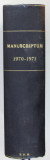 MANUSCRIPTUM , REVISTA TRIMESTRIALA EDITATA DE MUZEUL LITERATURII ROMANE , COLEGAT DE 5 NUMERE , NR.1 , ANUL I (1970 ) si 4 NUMERE DIN ANUL 1971 ,