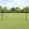 vidaXL Gard de legătură cu 13 st&acirc;lpi, cu punta, 0.8x25 m, din oțel galvanized