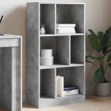 Cumpara ieftin Bibliotecă, gri beton, 57x28,5x107,5 cm, lemn prelucrat