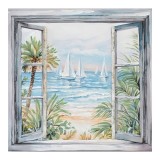 Cumpara ieftin Tablou canvas Deive Inart, Pako World, 80x3x80 cm