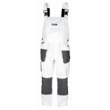 Salopeta de lucru alba cu pieptar White Line L/52, Dedra
