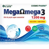 Cosmo Pharm Mega Omega 3 1200 mg capsule pentru susținerea circulației sanguine și a funcțiilor cognitive 30 caps.