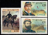 Chile 1980 - Războaie, batalii, istorie, Arica Morro, serie neuzata