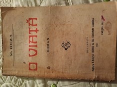 O viata- Marcu Beza, 1921, princeps