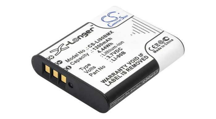 Cameron Sino 1200mAh Olympus Tough TG-1,TG-1,Tough TG-1 iHS,Stylus XZ-2,Stylus XZ-2 iHS,Powers Stylus SP-100,TG-Tracker,SH-50 his,Stylus XZ-2 his,Toug