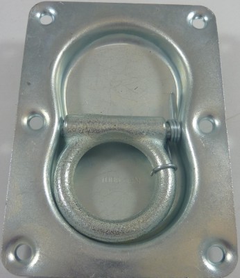 Ochet de ancorare incastrat Realparts pentru remorci auto inel metalic cu pliere in ambele parti 145 x 105 mm 1 buc. foto