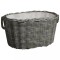 Gossi cos pentru lemne de foc cu manere, gri, 60 x 40 x 28 cm, salcie