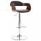 Gossi scaun de bar, placaj si material textil gri