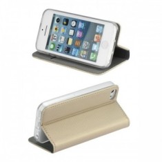 Husa Flip Carte Smart LG K4 (K130) Gold foto