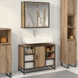 Cumpara ieftin Set de mobilier pentru baie 2 buc. Stejar Artizanal