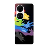 Husa compatibila cu Huawei P40 model Eevee attack, Silicon, TPU, Viceversa, Transparent, Carcasa
