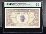 1000 lei 1936 cu supratipar PMG 30 - Rara