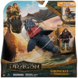 Dreamworks Dragons World of Berk - How to Train Your Dragon set 2 figurine Viking &amp;amp; Dragon Assortment, Fishlegs &amp;amp; Gronckle, Multicolor, 4 ani+