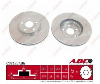 Disc frana TOYOTA AVENSIS Station Wagon (T22) (1997 - 2003) ABE C32126ABE foto