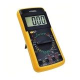 Cumpara ieftin Multimetru Digital DT9208A, Carcasa Antishock, Măsurare Tensiune, Curent, Rezistență, Capacitate, Frecvență, Temperatura, Test Tranzistori
