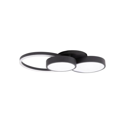 Plafoniera Sobek LED 55W IP20, negru, Erste foto