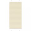 VidaXL Jaluză plisată Crem 100x200cm Lățime țesătură 99,4cm 4015313