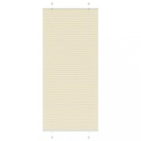 vidaXL Jaluză plisată Crem 100x200cm Lățime țesătură 99,4cm