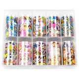 Cumpara ieftin Set Folii Transfer LUXORISE Cartoon Mood, 10 buc, LUXORISE Nail Art