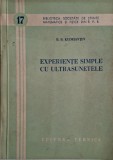 Experiente simple cu ultrasunete &ndash; B. B. Kudriavtev