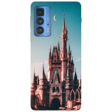 Husa compatibila cu Motorola G100 model Disney Castle, Silicon, TPU, Viceversa, Transparent, Carcasa