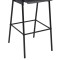 Scaune de bar, 4 buc., negru, placaj solid, otel - 7