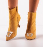 Cumpara ieftin Botine dama Bettos Camel