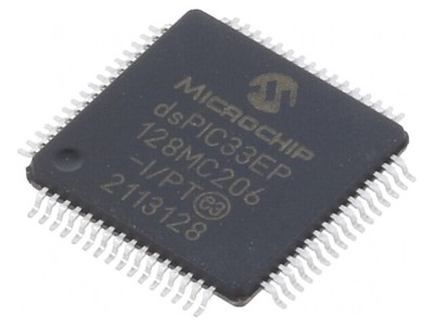Microcontroler dsPIC 128kB 16kBSRAM TQFP64 0,5mm foto