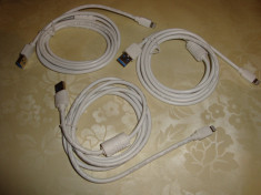 cablu iphone lightning la usb lungime 1.5m gros foto