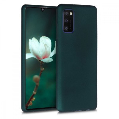 Husa pentru Samsung Galaxy A41, Silicon, Verde, 52254.14 foto