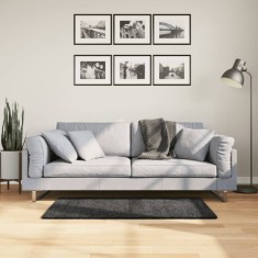 vidaXL Covor pufos &quot;PAMPLONA&quot; cu fire &icirc;nalte antracit modern 60x110 cm