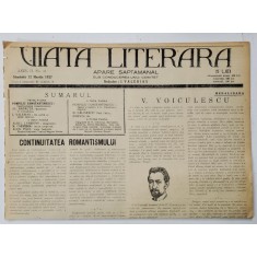 VIATA LITERARA , SAPTAMANAL , ANUL II, NR. 41 , 12 MARTIE , 1927