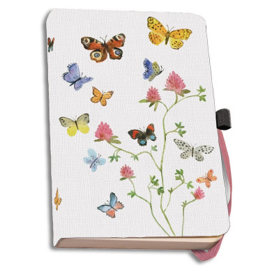 Agenda coperti textile A6 Flowers, Butterflies and Birds, Alice Appleton foto