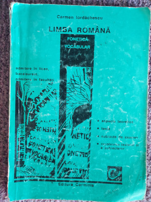 LIMBA ROMANA FONETICA VOCABULAR - Iordachescu, 1995, 159 pag foto