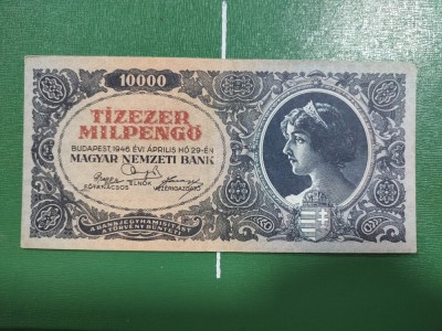 UNGARIA 10.000 PENGO 1946 EXCELENTA foto
