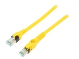 Patch Cord Ethernet Cat 6a S/FTP Cu Galben 3m