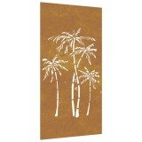 Cumpara ieftin Decor de perete de gradina 105x55 cm design palmier otel corten