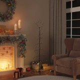 vidaXL Pom de Crăciun LED 100 LED-uri Alb Cald 150 cm