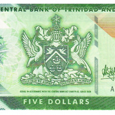 Trinidad & Tobago 5 Dolari 2020 Polimer Seria AQ860593