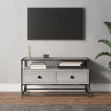 Comodă TV, gri sonoma, 80x35x45 cm, lemn prelucrat, vidaXL