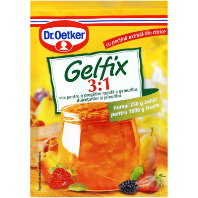 Gelfix Clasic 3:1 Dr.Oetker, 25g, Gelfix pentru Dulceata, Gelfix pentru Jeleuri, Gelfix Dr.Oetker, Gelfix Dulceturi, Gelfix Fructe, Gelfix Extra, Gelf foto