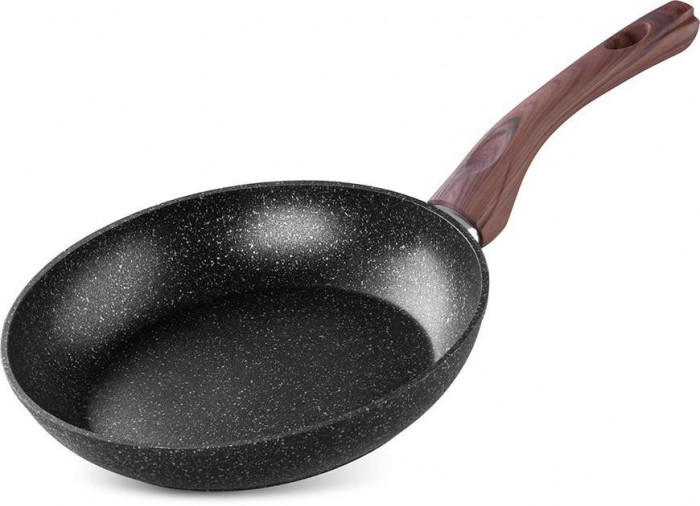 MagicHome Tigaie neagră din marmură, 26 cm