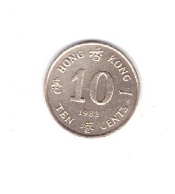 Moneda Hong Kong 10 cents 1983, stare foarte buna, curata foto