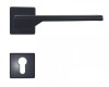 Mâner ușă interior M1028 Negru Rozetă Yala AlZn Italia Slim 50x50
