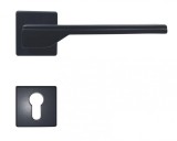 M&acirc;ner ușă interior M1028 Negru Rozetă Yala AlZn Italia Slim 50x50