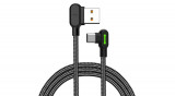 Mcdodo CA-5280 Cablu LED USB-USB-C, 1,8 m (negru)