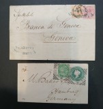 INDIA,colonii--lot,clasice,stampilate-cota mare-2 plicuri