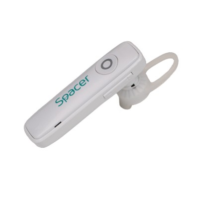 CASCA Spacer wireless, pt. smartphone, monocasca, microfon pe casca, alb, &amp;quot;SPBH-HF-01-WH&amp;quot;, (timbru verde 0.18 lei) foto