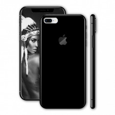 Husa telefon Folie Vinil Apple Iphone 8 Plus ofera protectie Ultrasubtire Deluxe Folie Protectie Black foto