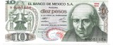 !!! MEXIC - 10 PESOS 1977 - P 63 i 2 - UNC / SERIA ES